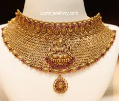 latest antique gold choker collection