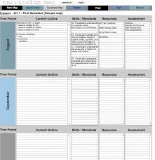 Curriculum Map Good Web Site With Tools And Templates Educational