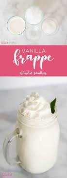 delicious vanilla frappe simply