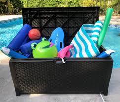 pool toy storage deck bo float
