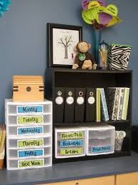 ideas on organizing your teacher area