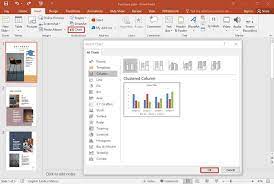 method to insert chart in powerpoint