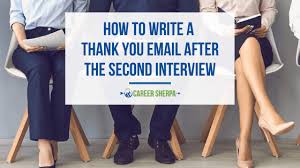 thank you email after the second interview