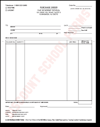 Purchase Order Form School Forms