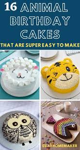 Birthday cake designs for baby boy. 16 Best Animal Birthday Cake Designs For Kids Party Dear Home Maker