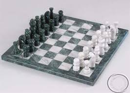 african handcrafted marble chess set