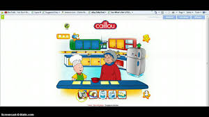 playing caillou game pbs kids i am