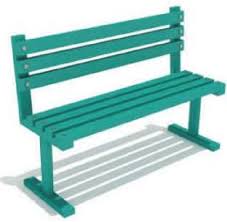 mild steel rectangular ms garden bench