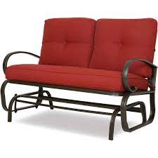 Metal Outdoor Glider Bench