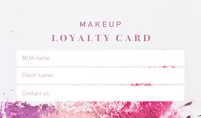 artist loyalty card templates