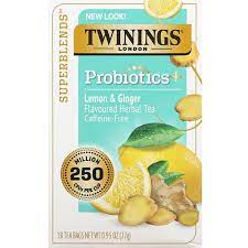 twinings probiotics lemon ginger
