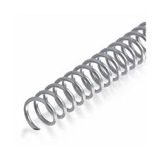 binding101 silver 12 spiral plastic coil 20 mm 3 4 4 1 pitch 100 box item 334120silv