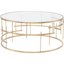 Tiffany Round Coffee Table W Clear