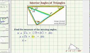 interior angle of a triangle