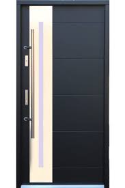 stainless steel modern entry door