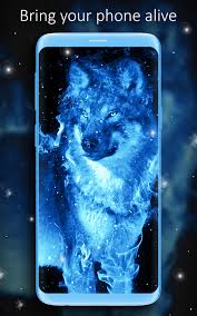 ice fire wolf wallpaper for android