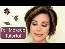 trendy fall makeup tutorial with a