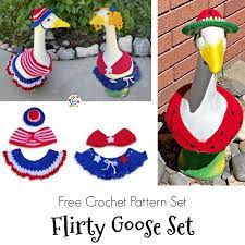 free pattern flirty goose set snappy