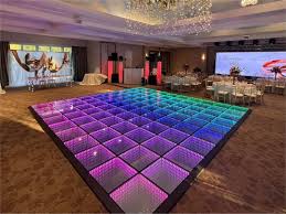 elegant wedding led dance floor