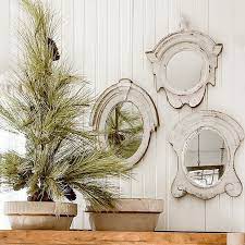 Antique Style Farmhouse Mirror Set Of 3