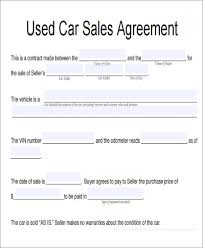 Auto Sales Contract Form Free Rome Fontanacountryinn Com