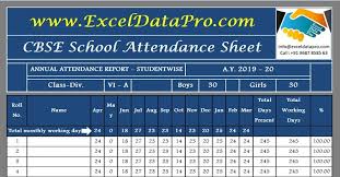 cbse attendance sheet