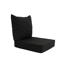 Black Deep Seat Patio Chair Cushion