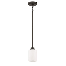 Craftmade Bolden Flat Black Transitional Frosted Glass Cylinder Pendant Light In The Pendant Lighting Department At Lowes Com