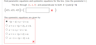 1 2 Find Parametric Equations And
