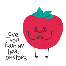 tomato cute cartoon funny character