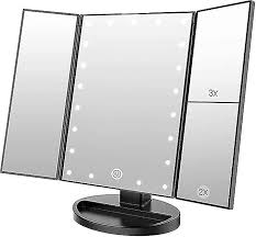 makeup mirror with 21 led lights dual