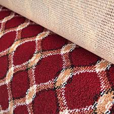 wall to wall carpet red diamond design