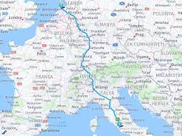Amsterdam Hollanda Roma İtalya arası mesafe, Amsterdam Hollanda Roma İtalya  yol haritası, Amsterdam Hollanda Roma İtalya kaç saat kaç km.