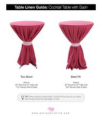 Lets Talk Linens The Ultimate Guide To Table Linen Sizes