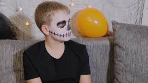 form of a skeleton for halloween child