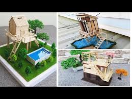 Simple Popsicle Stick House Compilation