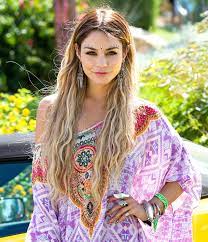 boho festival look with vanessa hudgens