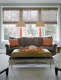 orange sofa contemporary living