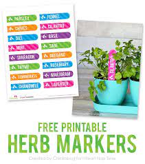 Free Printable Herb Garden Labels