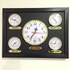 Zone Clock Multiple Customizable Wall