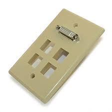 Cable Mart Wall Plate Dvi 4 Hole