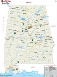 Alabama on a usa wall map. Alabama State Map Alabama State On Us Map