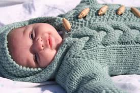 Knit Baby Bunting Newborn Knitting