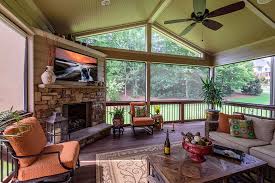 Screen Porch With Fireplace Kennesaw