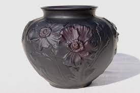 Vintage Tiffin Black Amethyst Art Glass