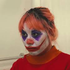 clown makeup nose wig woman transform