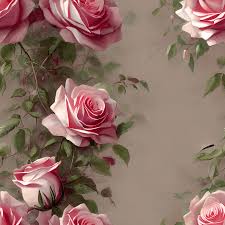 rosas rosadas vine y fondo de papel