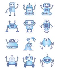 40 free cartoon robot characters for