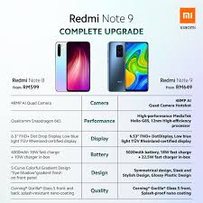 This phone is available in 16 gb, 32 gb, 64 gb storage variants. Xiaomi Redmi Note 9 Series Malaysia Pricing And Availability