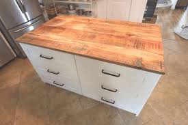 A kitchen island should be 36″ to 37″ high. Ikea Diy Kitchen Island With Thrifted Counter Top Free Range Cottage